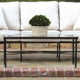 Lucier 44'' Glass Outdoor Coffee Table