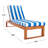 Faunce Outdoor Eucalyptus Wood Chaise Lounge , Cushion Included-1012308497-1021351641