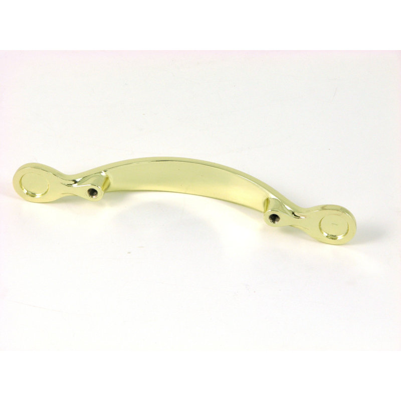 Polished Brass 3" Modern Arch Cabinet Bar Pull