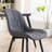 Chardee Upholstered Dining Chairs Faux Leather Waterproof Side Chair with Metal Frame-1629585634