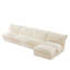 Canapé modulaire sans accoudoirs modulaire à 4 places avec repose-pieds amovible, canapé modulaire très profond pour le salon, canapé confortable comme un nuage, tissu-613319577
