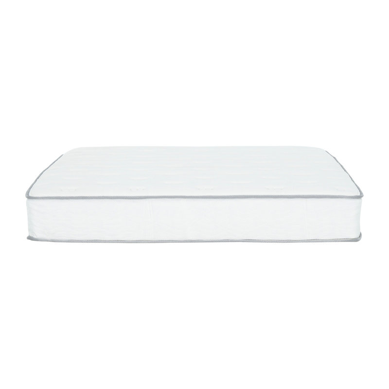 9 po Grand matelas avec technologie de ressorts ensachés, base haute densité, relief, faible transfert de mouvement, matelas blanc de style moderne pour la chambre à coucher, housse en tricot doux, soutien ponctuel, emballage compressé