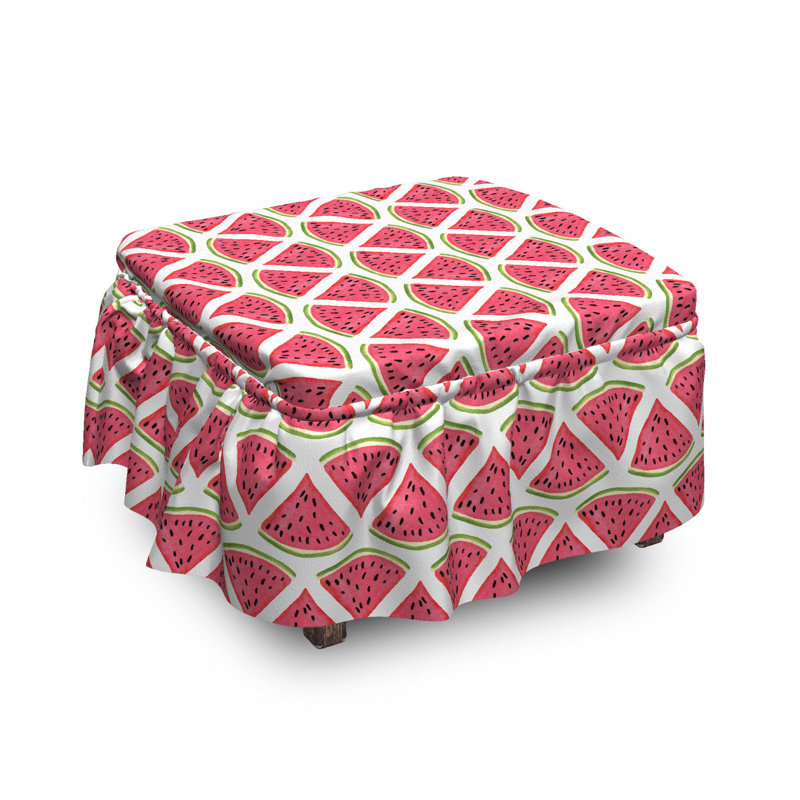 Box Cushion Ottoman Slipcover