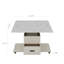 Table basse relevable moderne avec 2 tabourets pour le salon Rangement caché extensible + tiroirs