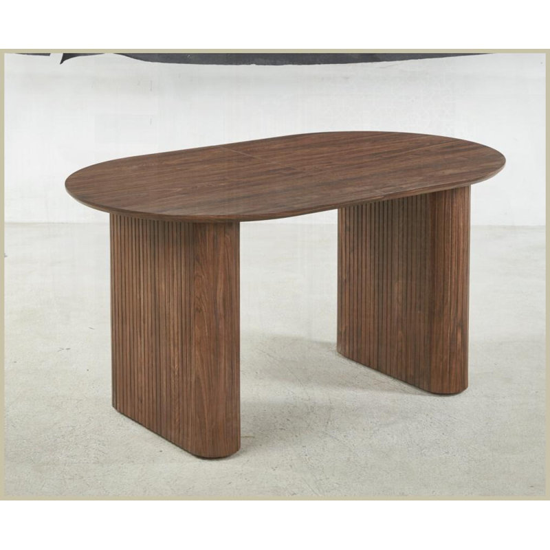 Table basse extensible en panneau de fibres à densité moyenne avec pieds en métal - Stable, facile à nettoyer pour le salon Bureau