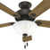 44" Swanson ENERGY STAR® 5-Blade Standard Ceiling Fan with Pull Chain and LED Light Kit Included