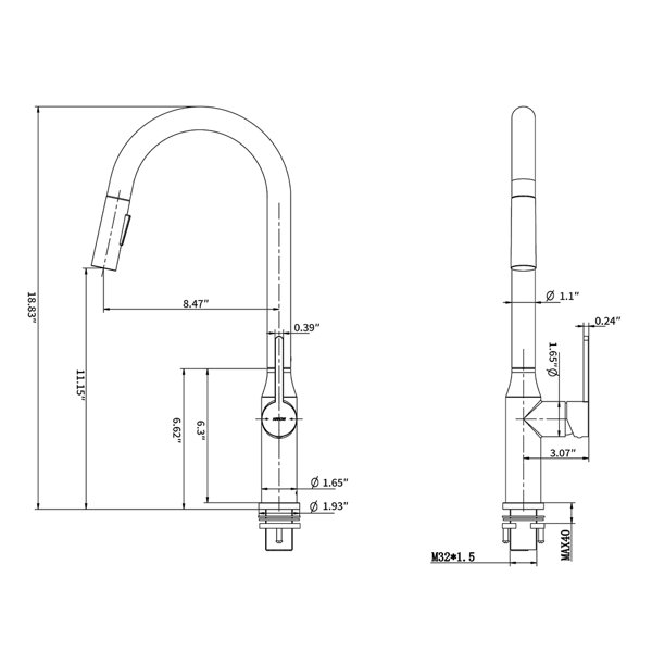 Dimensions du produit