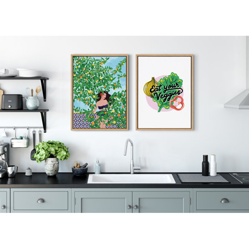 Sevilla Girl Nature-Inspired Canvas Art with Polystyrene Frame
