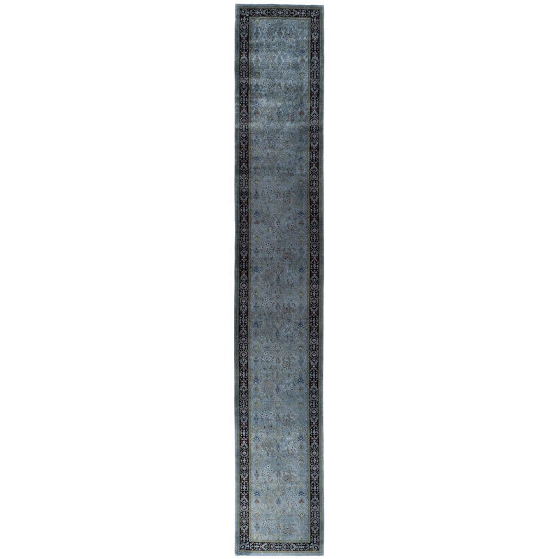 Overdyed One-of-a-Kind 2' 6" X 16' 4" Hand Knotted Area Rug