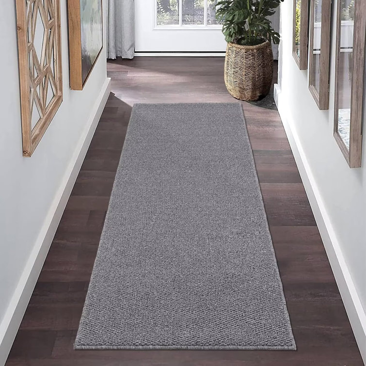 Washable Area Rug for Living Room Solid Textured Vintage Rug Non Slip Throw Rugs Bedroom Rug