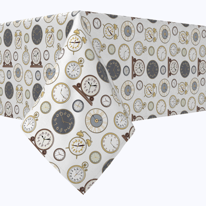 Rectangular Tablecloth, 100% Cotton, 52X104", Timeless, 120" L x 60" W