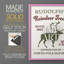 «Christmas Farm Sign Collection», reproduction encadrée en bois massif-415048333-415048435