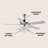 52'' Ceiling Fan with Light Kit