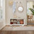 28.74"Shoe Storage Bench With 2 Door Cabinet