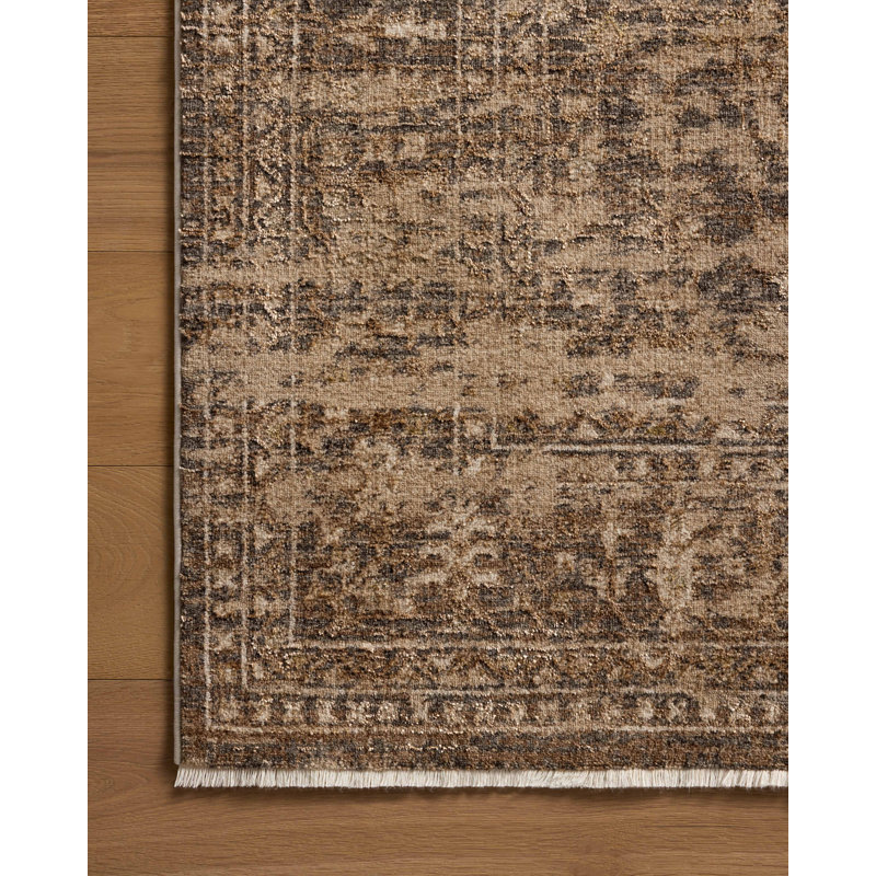 Loloi Haywood Granite / Natural Area Rug, Rectangle 6'7" x 9'2"