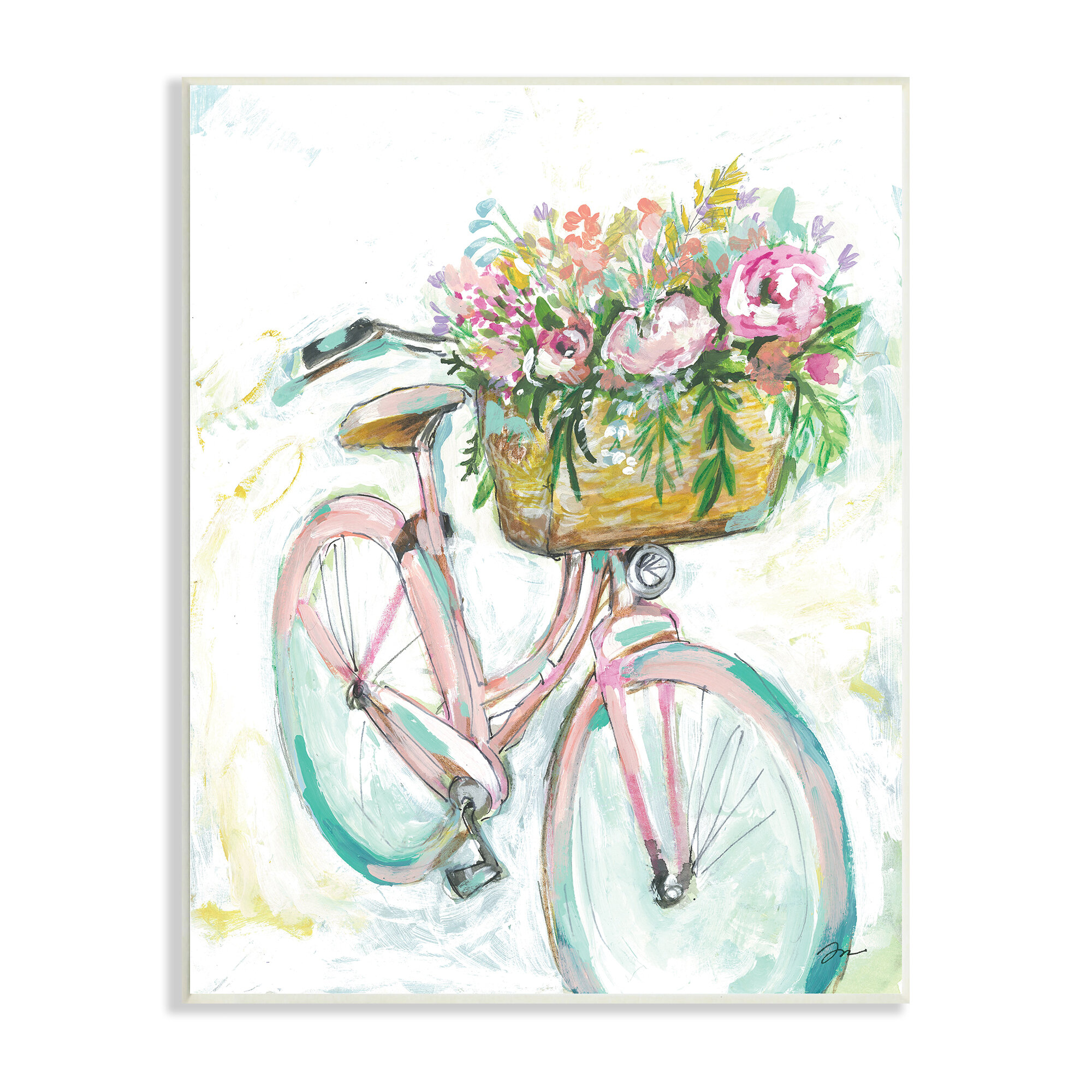 flower basket painting