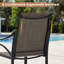 Ensemble de salle à manger de patio avec table carrée 59 "et chaises de salle à manger avec accoudoirs PVC-coated polyester-233950660