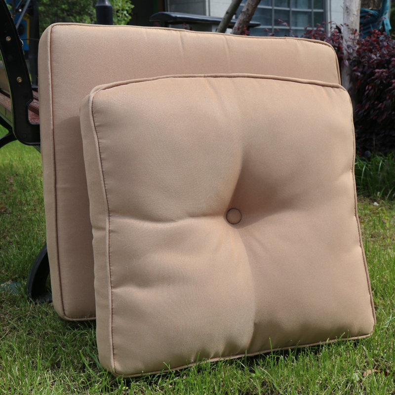 Outdoor 4'' Seat / Back Cushion, Khaki