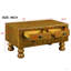 Table basse rectangulaire unie pour le salon, table basse de 40 pouces à 4 tiroirs, table de thé avec centre de table et pieds décoratifs à rivets. Assemblage facile-609941292