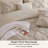 Bedsure Queen Pintuck Bed-in-a-Bag- Beige Pinch Pleat Comforter with Sheets, Pillowcases & Shams-103425110-103425113