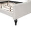 Lit de jour double capitonné capitonné, beige