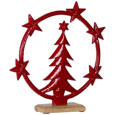 Décoration de Noël étoile en métal étoile brillante - 12 po