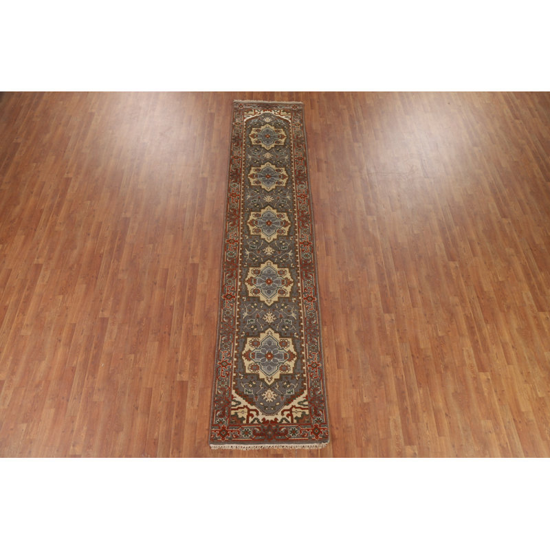 Tapis de couloir oriental gris 3x12