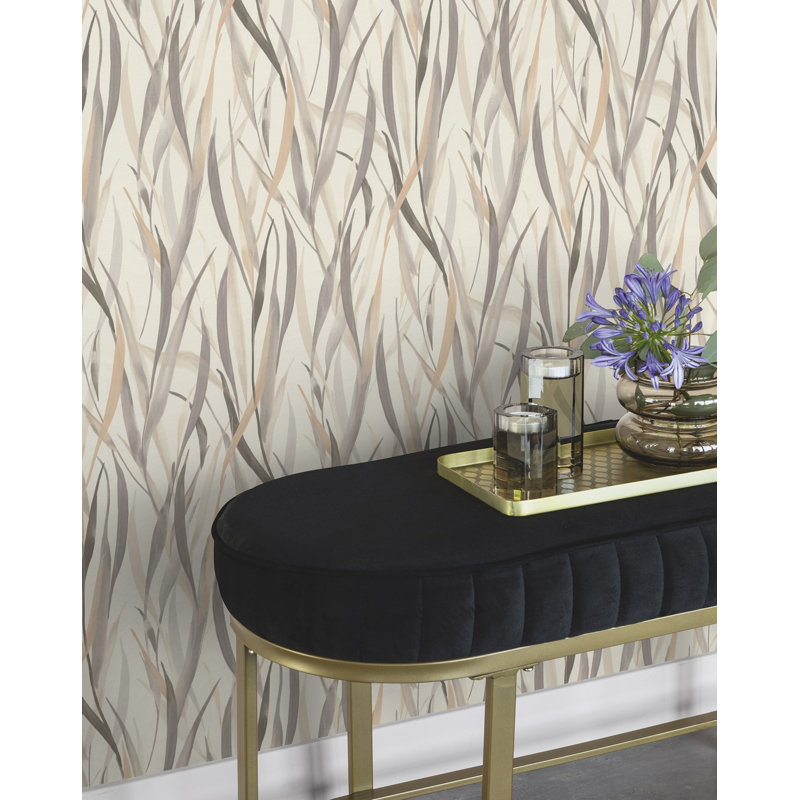 Sway Botanical Wallpaper, Cream