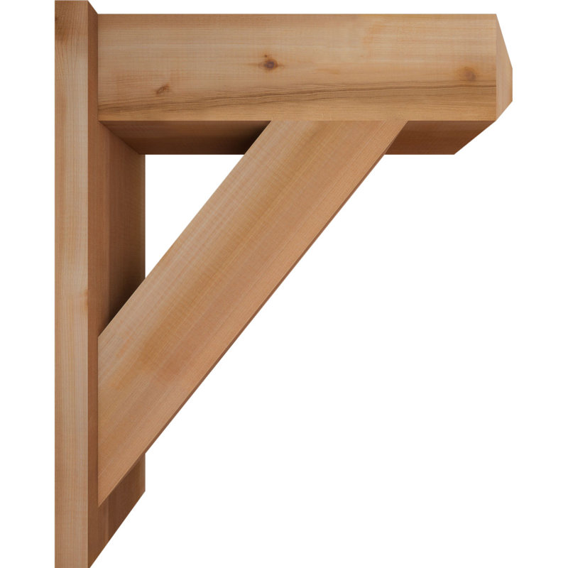 Artisan traditionnel en bois rustique, P 24 po x H 28 po, Cèdre rouge occidental l 7 1/2 po (lisse)