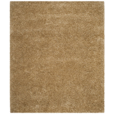 Gilcrease Shag Hand-Tufted Beige Area Rug