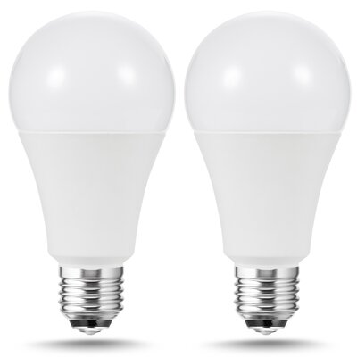 3 Way A21 LED Light Bulbs, 50/100/150W Equivalent, E26/Medium (Standard) LED Bulb (Set of 2) -  LOHASLED, WAF-XP03701E26D-2