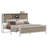 Farmhouse Platform Storage Bed with Bookcase Headboard and Built-In Charging Station-1528714297-1528714300