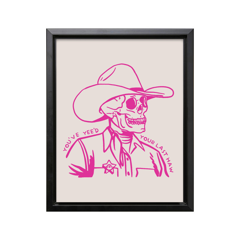 Vous avez votre dernier Haw, 24"H x 32"W, Canvas, Black Framed