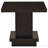 Cappuccino Square Pedestal End Table