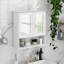 Armoire murale de salle de bain avec porte