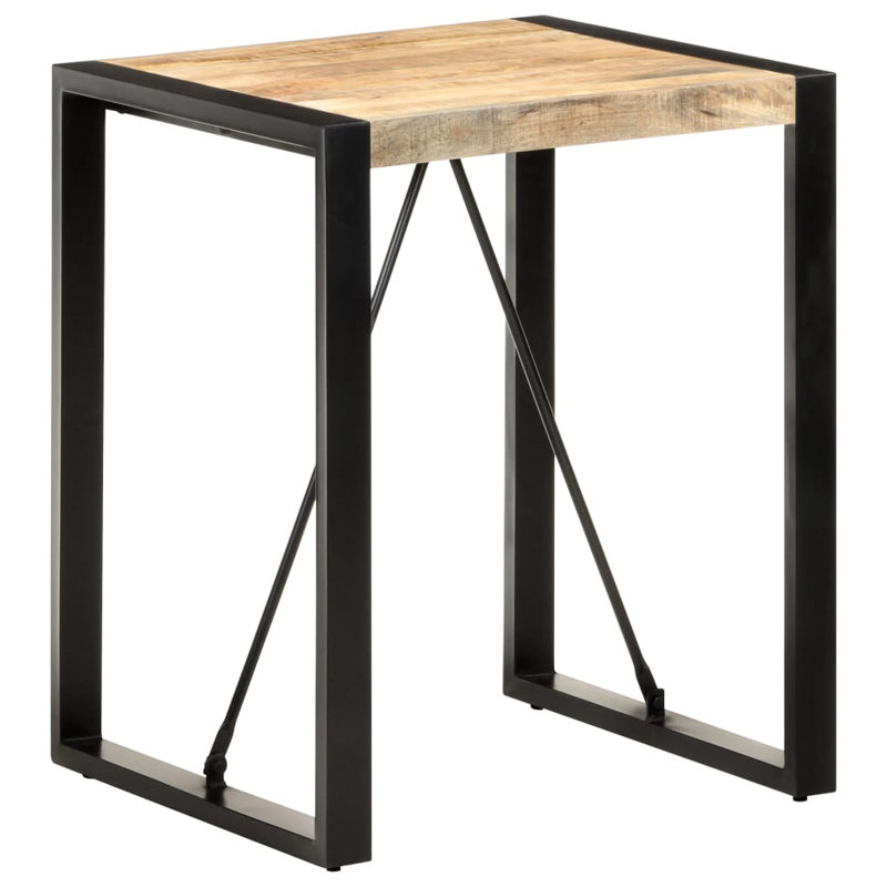 Pendergrass Dining Table, Black, 75cm H x 70cm W x 70cm L