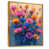 Toile avec cadre flottant or