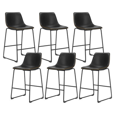 Tabourets de bar rembourrés modernes, hauteur du bar, tabourets de cuisine pour îlot, chaises de comptoir à dossier haut