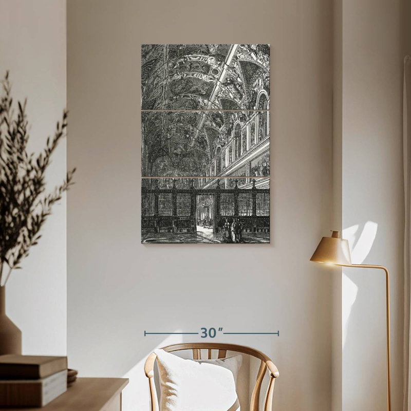 Sistine Chapel Ceiling, 57" H x 36" W