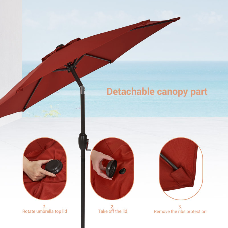 Parasol 90 po Doreon, Rouge chili