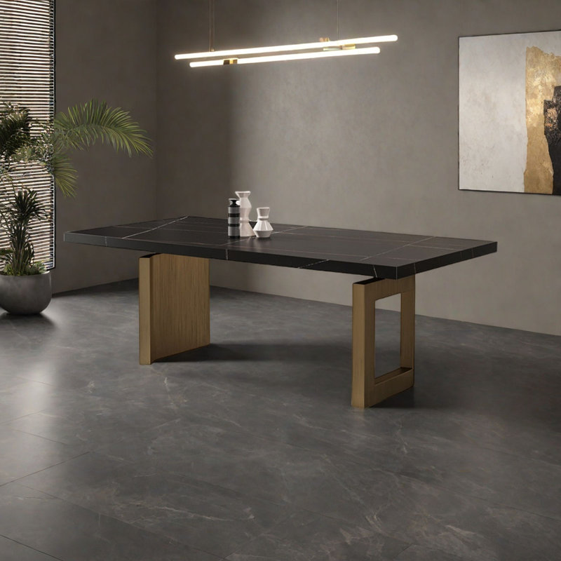 Table de salle à manger Modern, H 29,5 po x L 55,1 po x l 31,5 po