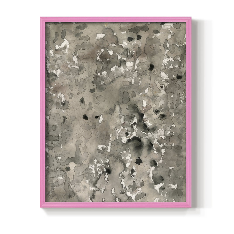 Anatomy Bark I, reproduction encadrée - bois massif, Rose, H 11 po x l 9 po