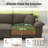 2-Piece Upholstered Living Room Set with Loveseat and Sofa - Oversized Chenille Modular Couch-1559667932