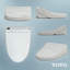 Siège de toilette de bidet électronique TOTO® WASHLET® C5 avec PREMIST et EWATER + nettoyage de baguette, allongé, beige Sedona-55637164