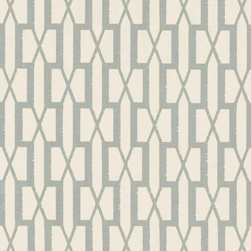 Schumacher x Veere Grenney Belvedere Fabric, Orpington Blue