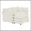 Canapé en chenille deux places avec repose-pieds, canapé modulaire en L avec repose-pieds 2 places, causeuse avec repose-pieds pour petit espace de vie, chenille blanche-952214309