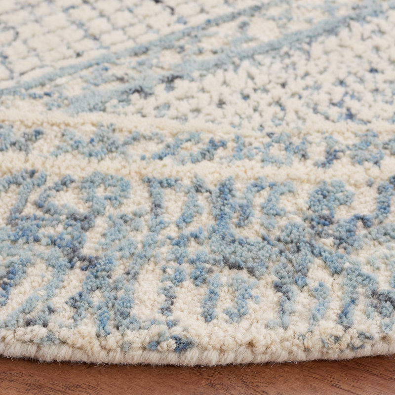 Tapis en laine touffeté à la main Corey, Rond 6 pi