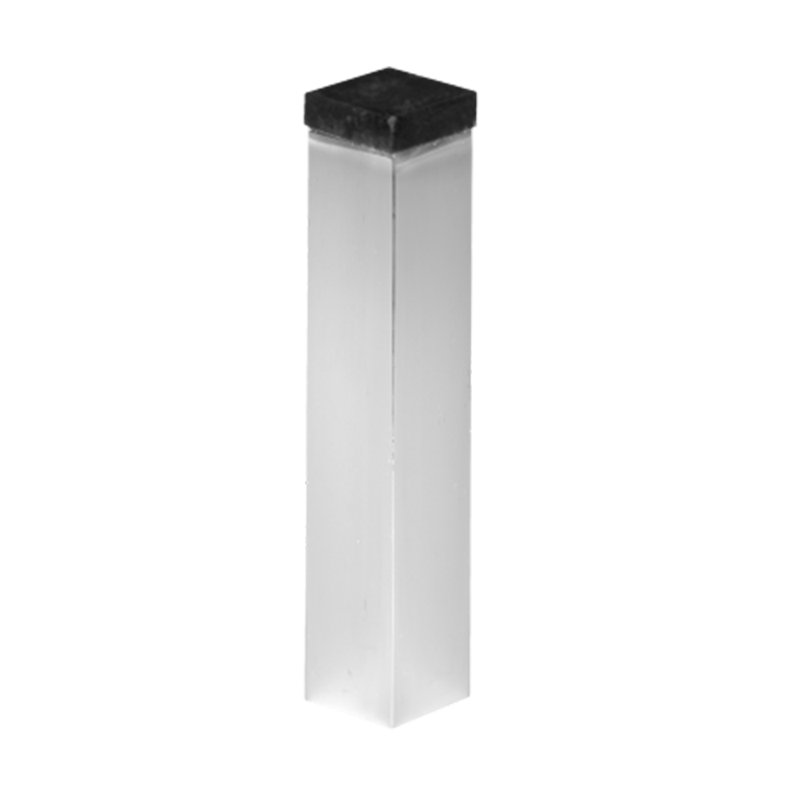 Polished Stainless Steel Square Baseboard Door Stop