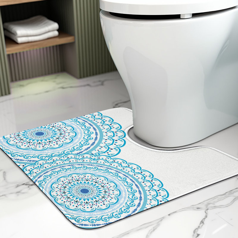 Tapis de salle de bain en U 20 po Mandala