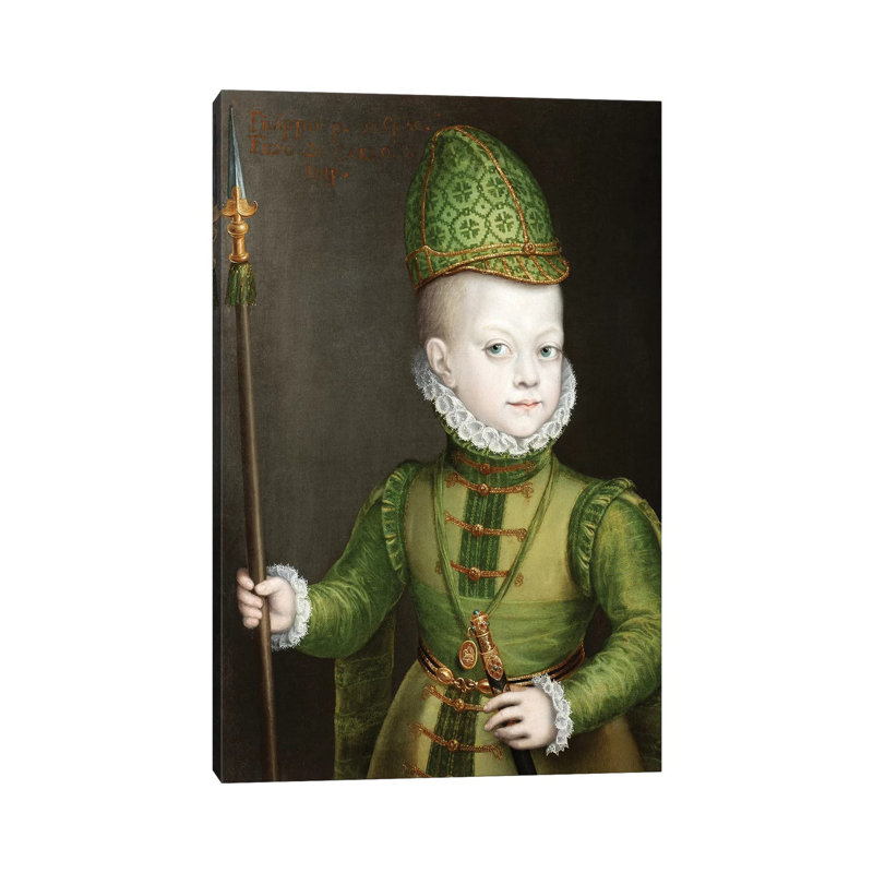 Portrait of a Boy at the Spanish Court, c.1565-70 1 Piece Wrapped Canvas Painting, 66.04cm H x 45.72cm W  x 1.91cm D